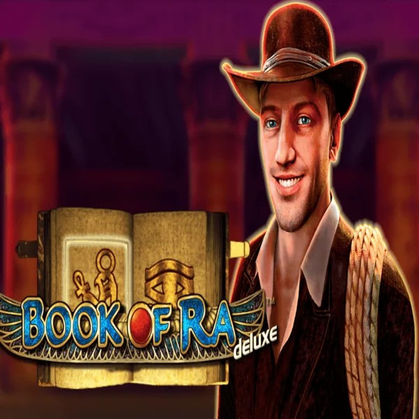 Book of Ra Deluxe game by Novomatic – logo hosted on Slotmafia Casino