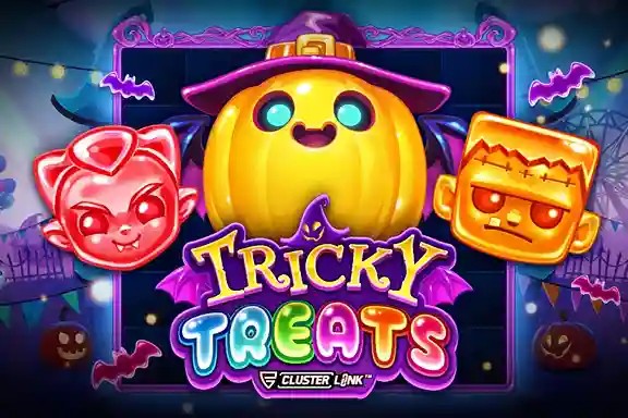 Tricky Treats slot logo by Push Gaming at Slotmafia Casino